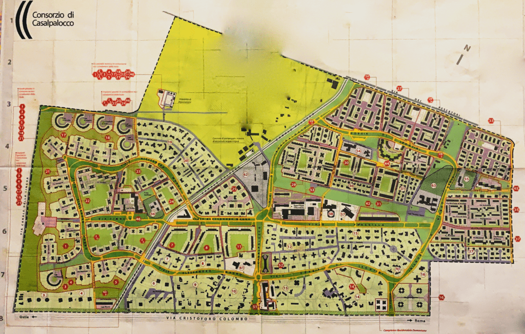 mappa di casalpalocco
