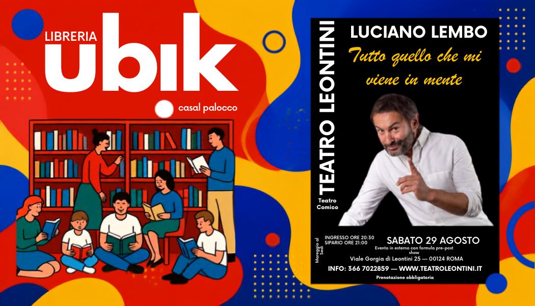 Sabato 29 agosto fra nuove letture e teatro a Casalpalocco